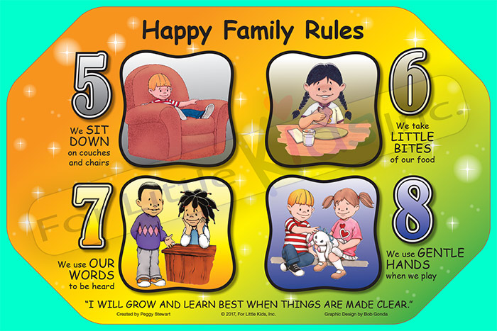 Front side of placemat 